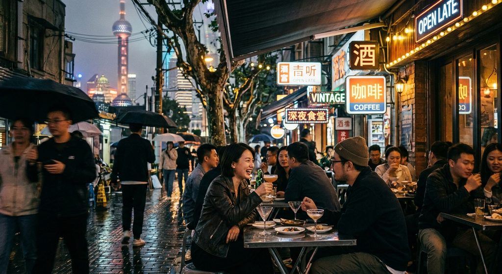 霓虹退潮时:上海夜色里的短暂停留与灵魂解构 霓虹退潮时:上海夜色里的短暂停留与灵魂解构